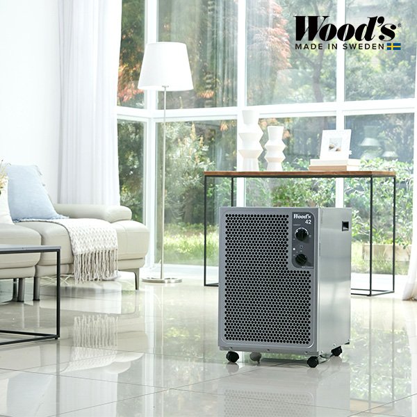 스웨덴 저온 제습기 우즈 SW42FX 다크그레이 가정용 산업용 창고용 대용량 25L 58평형 상세 이미지 2