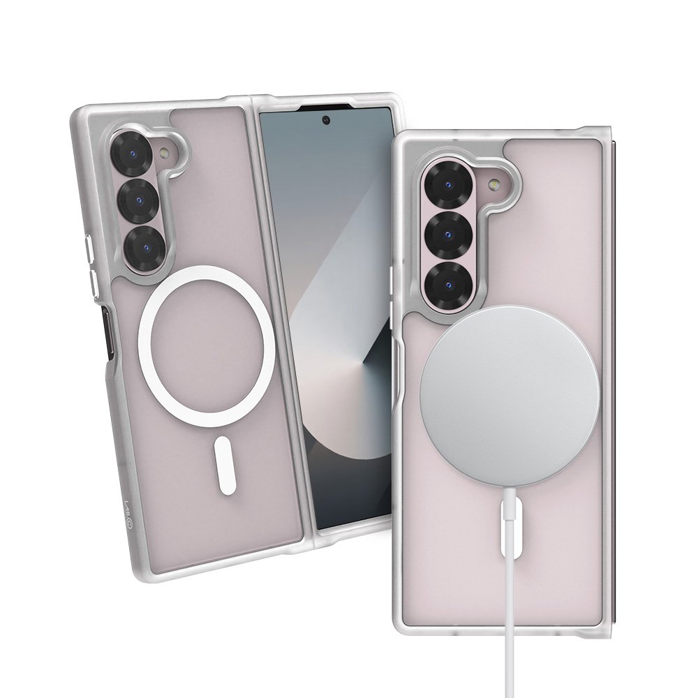 랩씨 맥세이프 마그넷 케이스 지문방지 강력한 자력 매트클리어, 갤럭시Z 폴드6 상세 이미지 1