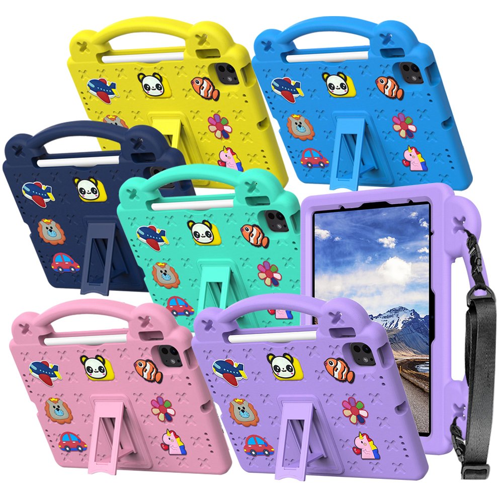 아이패드 프로 12.9 4세대 3세대 케이스 범퍼 유아 키즈 에바폼 애니멀비츠 스카이, 프로 4/3세대 12.9 상세 이미지 2