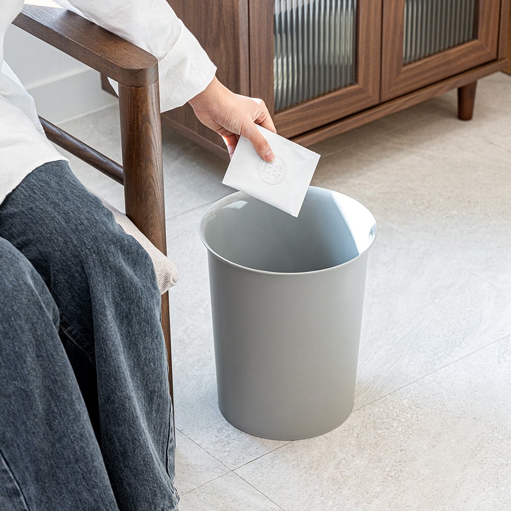 창신리빙 심플 오픈 휴지통10L 3개세트 상세 이미지 2