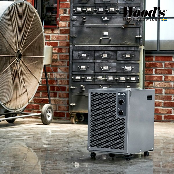 스웨덴 저온 제습기 우즈 SW42FX 다크그레이 가정용 산업용 창고용 대용량 25L 58평형 상세 이미지 2