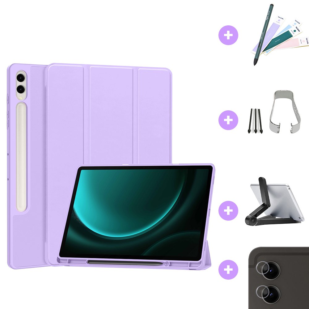 삼성 갤럭시탭 S9 FE 플러스 갤럭시탭 S10 플러스 케이스 12.4 공용 S펜수납 스마트북커버 상세 이미지 1