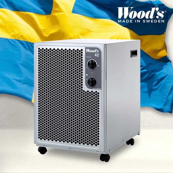 스웨덴 저온 제습기 우즈 SW42FX 다크그레이 가정용 산업용 창고용 대용량 25L 58평형 상세 이미지 1