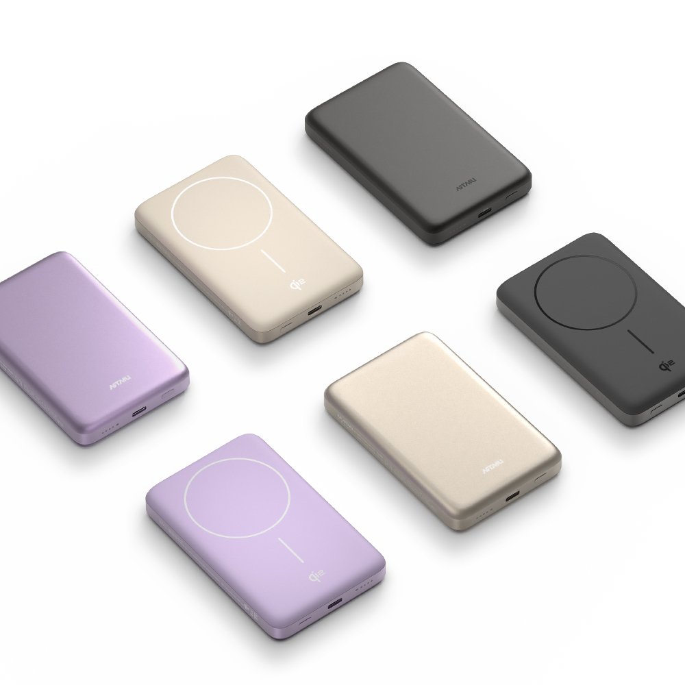 Qi2 15W 맥세이프 슬림 고속 보조배터리 10000mAh QB210 퍼플 상세 이미지 2