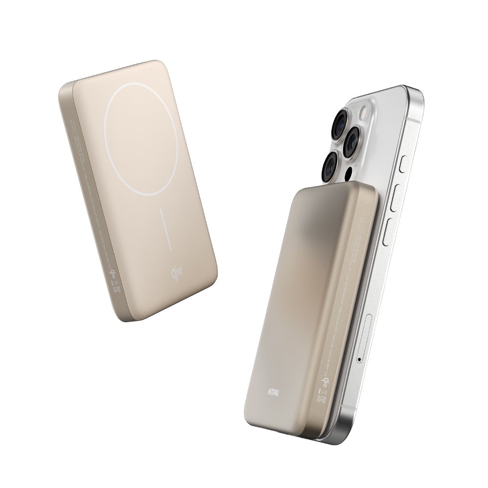 Qi2 15W 맥세이프 슬림 고속 보조배터리 10000mAh QB210 퍼플 상세 이미지 1