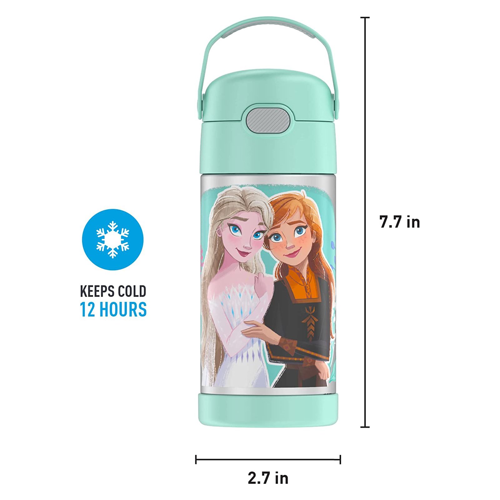 푸고 써모스 빨대컵 펀테이너 겨울왕국 프로즌 355ml 보냉컵 상세 이미지 2