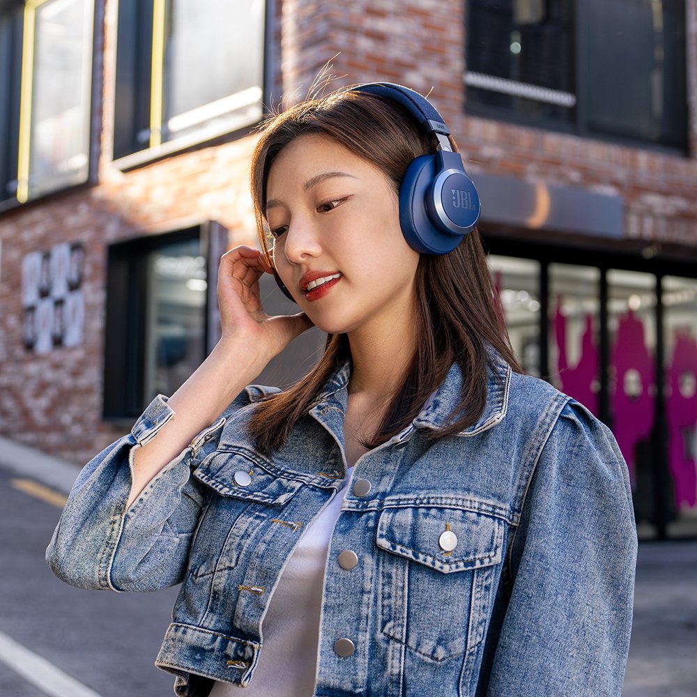 삼성공식파트너 JBL LIVE 770NC 블루투스헤드셋 무선 헤드폰 샌드 상세 이미지 2